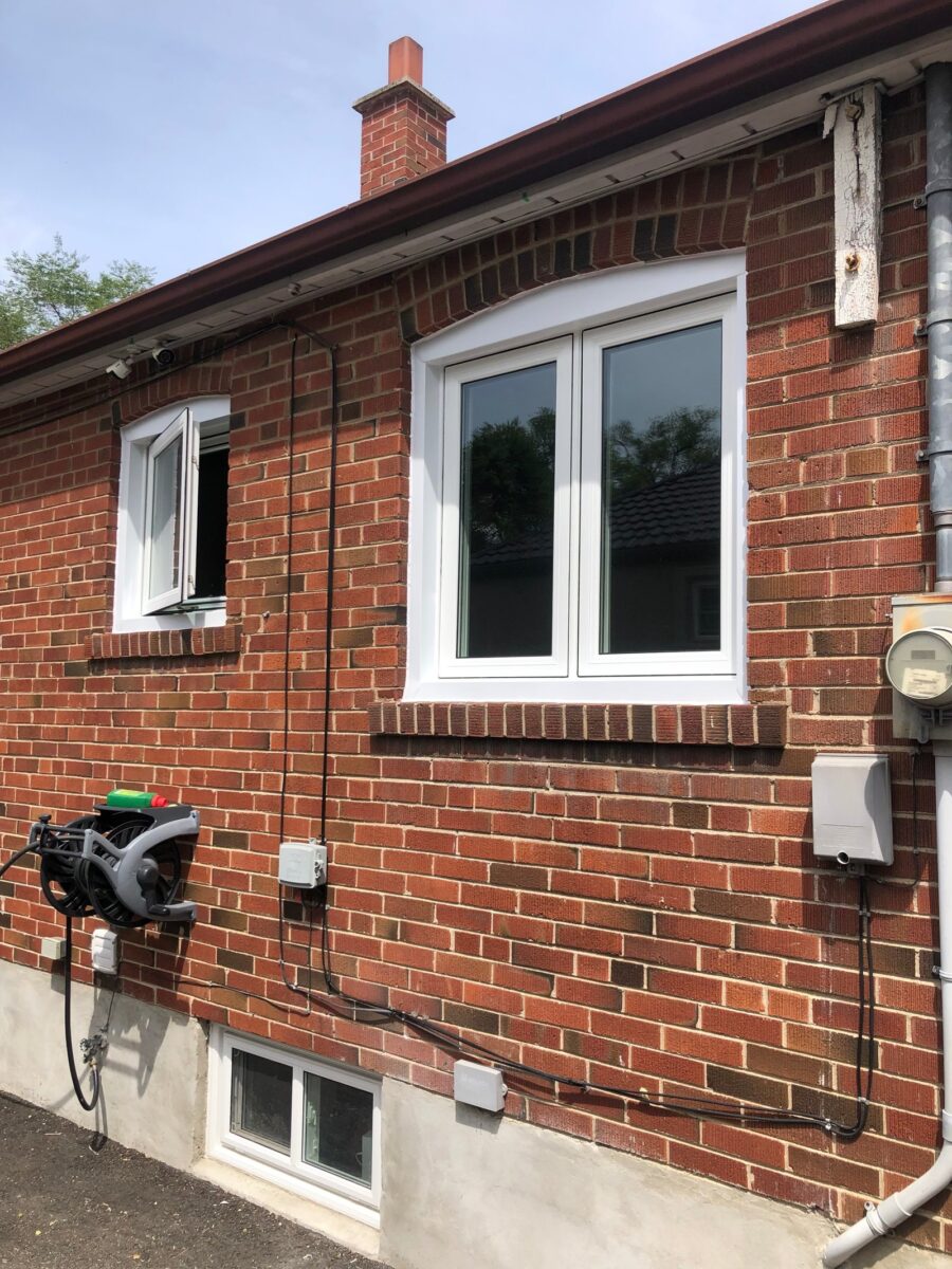 Completed window and door installation by Global Windows & Doors