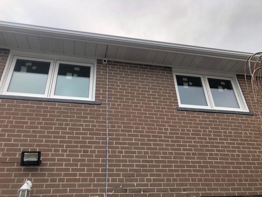 Completed window and door installation by Global Windows & Doors