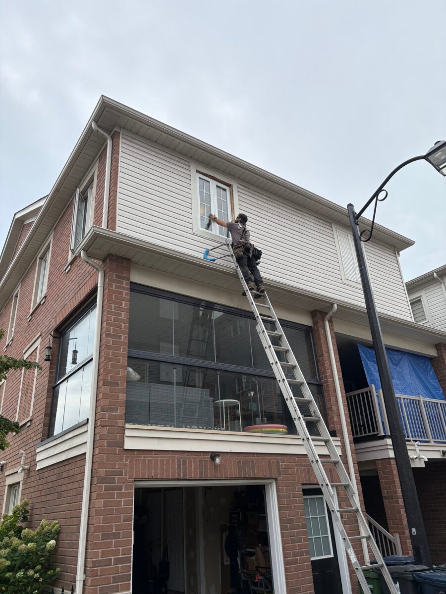 Completed window and door installation by Global Windows & Doors